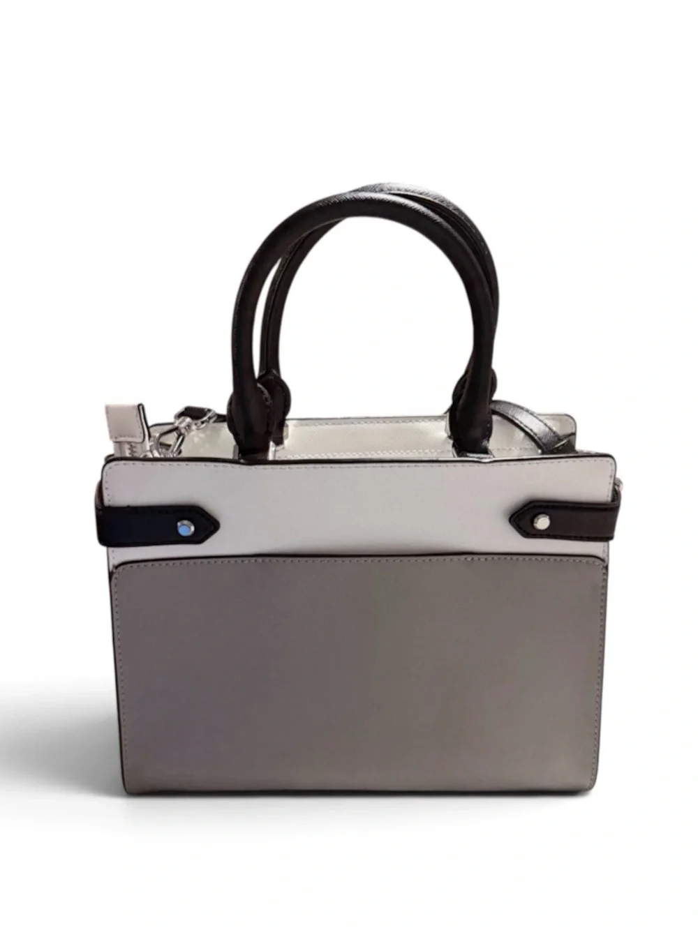 kate spade Silver, White & Black Mini Top-Handle Satchel